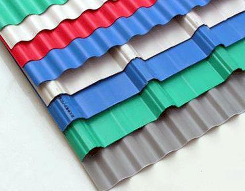 Colour coated roofing